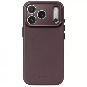 Decoded Leather Backcover – Lederhülle für iPhone 18 Pro Max / 17 Pro Max, kompatibel mit MagSafe (chocolat brown)