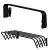 Sauber Wand-Wäscheständer, 3 m / 60 cm, Schwarz