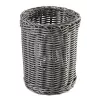 APS Besteckkorb ECONOMIC, Durchmesser: 120 mm, grau aus Polypropylen, handgeflochten, Höhe: 150 mm