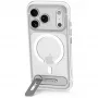 Decoded AntiMicrobial Hybrid Stand Backcover – Hülle mit Standfuß für iPhone 18 Pro / 17 Pro, kompatibel mit MagSafe (durchsichtig)