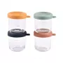 Beaba Set aus Glasbehältern mit Deckel 4 x 250 ml Sunrise