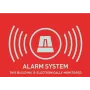 ABUS AU1315 Alarm-Warnaufkleber (UK), 74 x 52,5 mm