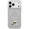Hülle Karl Lagerfeld Karl & Choupette Pins MagSafe für iPhone 17 Pro grau
