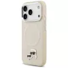 Hülle Karl Lagerfeld Karl & Choupette Pins MagSafe für iPhone 17 Pro Max beige