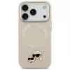 Hülle Karl Lagerfeld Karl & Choupette Pins MagSafe für iPhone 17 Pro beige