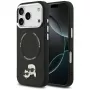 Hülle Karl Lagerfeld Karl & Choupette Pins MagSafe für iPhone 17 Pro Max schwarz