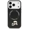 Hülle Karl Lagerfeld Karl & Choupette Pins MagSafe für iPhone 17 Pro Max schwarz