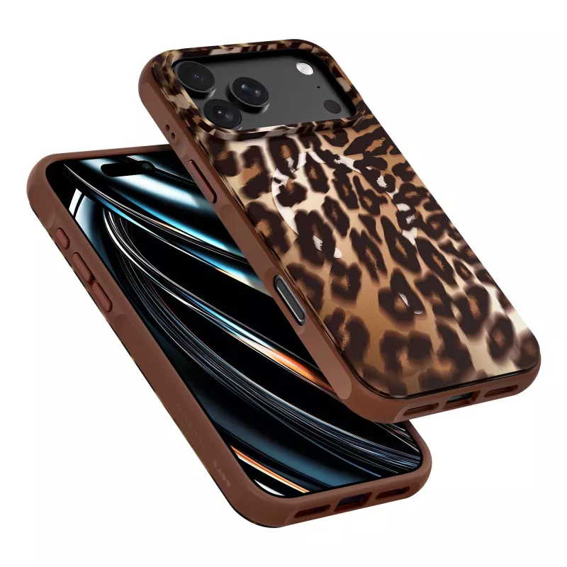 Laut Huex Wave Hülle für iPhone 18 Pro / 17 Pro, MagSafe, Mocha Leopard
