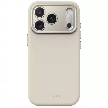 Decoded AntiMicrobial Silicone Backcover Hülle für iPhone 18 Pro Max / 17 Pro Max, MagSafe, Pebble Grey