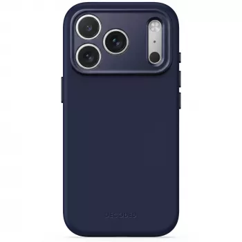 Decoded AntiMicrobial Silicone Backcover Hülle für iPhone 18 Pro / 17 Pro, MagSafe, Atlantic Blue