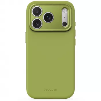 Decoded AntiMicrobial Silicone Backcover Hülle für iPhone 18 Pro / 17 Pro, MagSafe, Moss Green