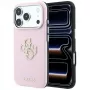 Guess Smooth & Big Strass Logo Hülle für iPhone 18 Pro Max / 17 Pro Max, Pink