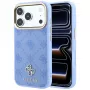 Guess Peony 4G Small Logo MagSafe Hülle für iPhone 18 Pro Max / 17 Pro Max, Hellblau