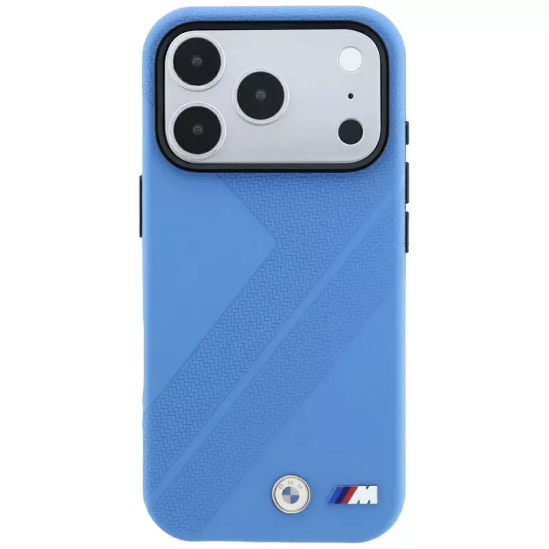 BMW M Tire Track Metall-Logo MagSafe-Hülle für iPhone 18 Pro Max / 17 Pro Max, Blau