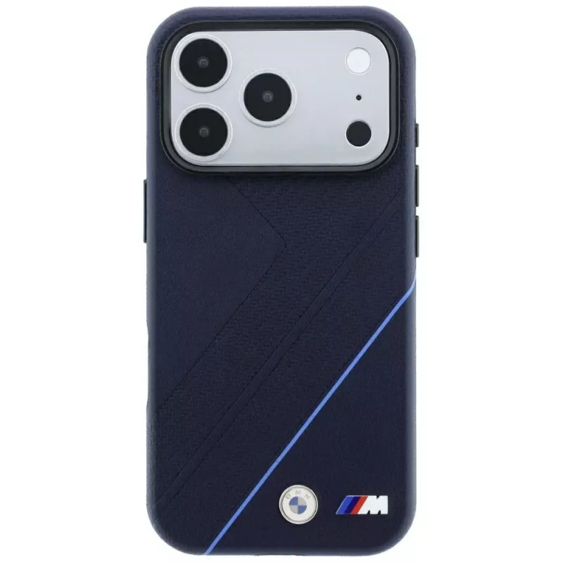 BMW M Tire Track Blue Line MagSafe Hülle für iPhone 18 Pro / 17 Pro, Marineblau