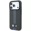 BMW M Quadrille Kevlar Tricolor Print Lines MagSafe Hülle für iPhone 18 Pro / 17 Pro, Anthrazit