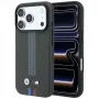 BMW M Quadrille Kevlar Tricolor Print Lines MagSafe Hülle für iPhone 18 Pro Max / 17 Pro Max, Anthrazit
