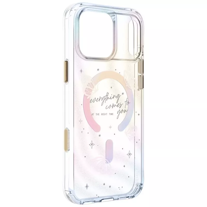 UNIQ Coehl Ellie Hülle für iPhone 18 Pro Max / 17 Pro Max, magnetisches Laden, Prism Bloom