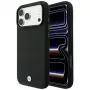 BMW Kevlar Metal Logo MagSafe Hülle für iPhone 18 Pro / 17 Pro, Schwarz