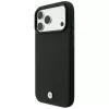 BMW Kevlar Metal Logo MagSafe Hülle für iPhone 18 Pro / 17 Pro, Schwarz