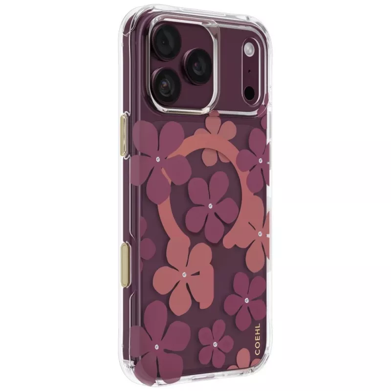 UNIQ Coehl Mila Hülle für iPhone 18 Pro Max / 17 Pro Max, magnetisches Laden, Burgunderrot