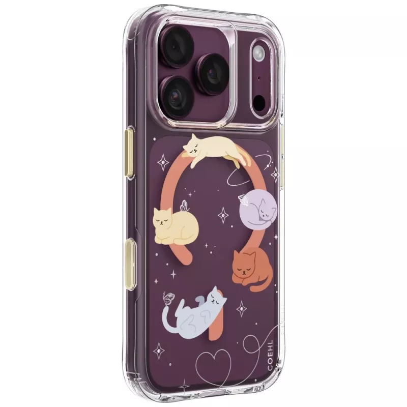 UNIQ Coehl Elysie Hülle für iPhone 18 Pro / 17 Pro, magnetisches Laden, Whiskered Dreams