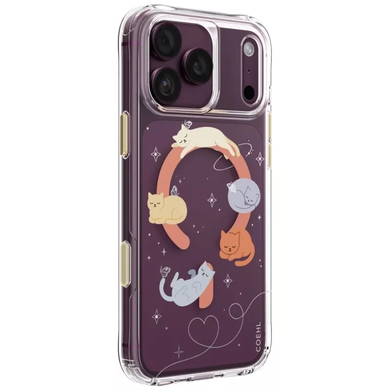 UNIQ Coehl Elysie Hülle für iPhone 18 Pro Max / 17 Pro Max, magnetisches Laden, Whiskered Dreams