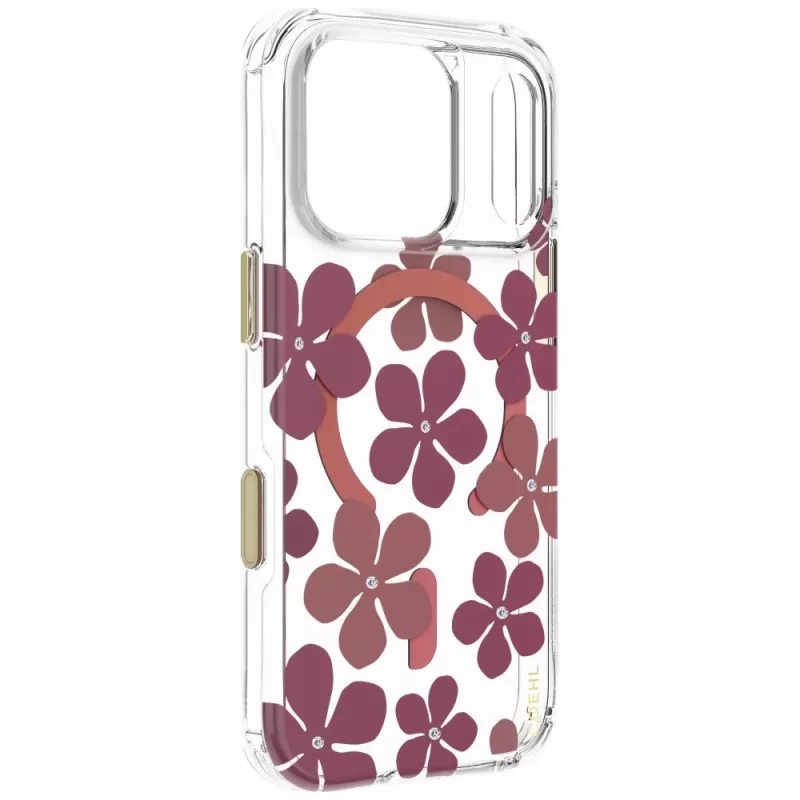 UNIQ Coehl Mila Hülle für iPhone 18 Pro / 17 Pro, magnetisches Laden, burgunderrot