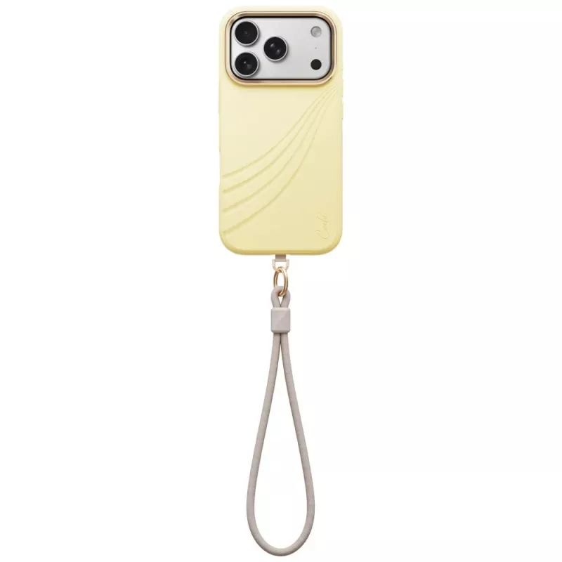 UNIQ Coehl Serina Hülle für iPhone 18 Pro / 17 Pro, magnetisches Laden, gelb