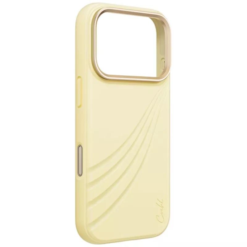 UNIQ Coehl Serina Hülle für iPhone 18 Pro / 17 Pro, magnetisches Laden, gelb