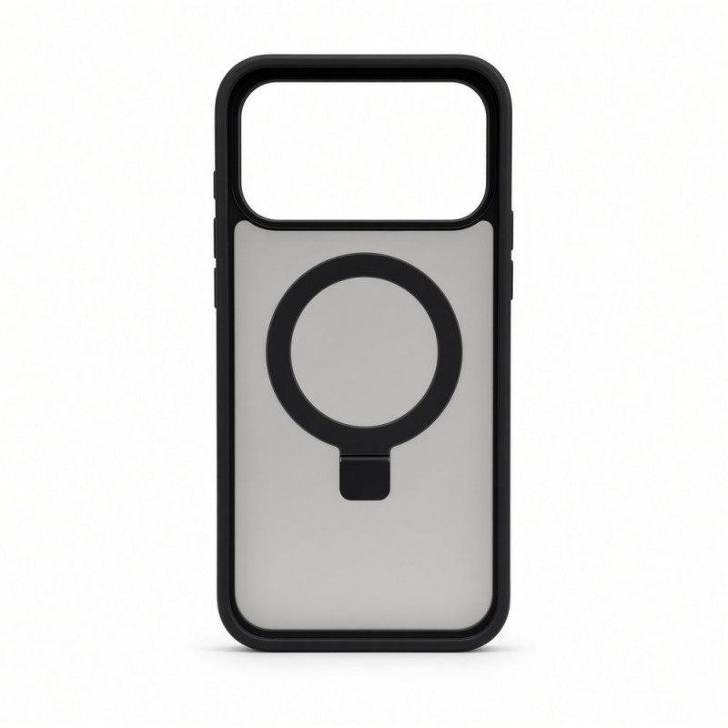 Evelatus Shield Hülle mit MagSafe & Stand für Apple iPhone 18 Pro Max, matter Ring, schwarz