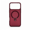 Evelatus Shield Hülle mit MagSafe & Stand für Apple iPhone 18 Pro Max, matter Ring, burgunderrot