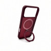 Evelatus Shield Hülle mit MagSafe & Stand für Apple iPhone 18 Pro Max, matter Ring, burgunderrot