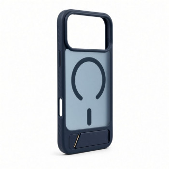 Evelatus MagSafe-Hülle mit Gummibeschichtung und Ständer für Apple iPhone 18 Pro Max, Marineblau