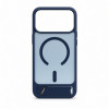 Evelatus MagSafe-Hülle mit Gummibeschichtung und Ständer für Apple iPhone 18 Pro Max, Marineblau