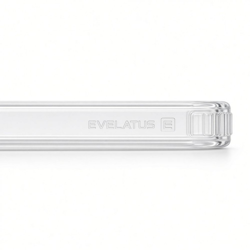 Evelatus Hybrid MagSafe Hülle mit 360 Metallständer für Apple iPhone 18 Pro Max, PC+TPU, transparent