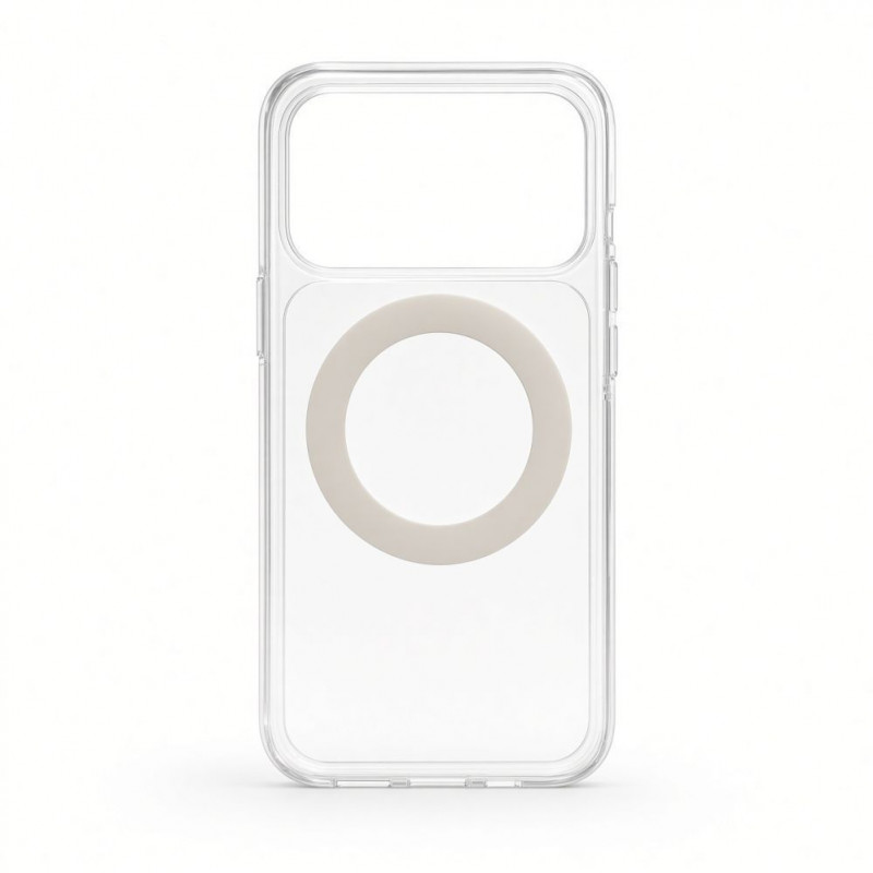 Evelatus Hybrid MagSafe Hülle mit 360 Metallständer für Apple iPhone 18 Pro, PC+TPU, transparent