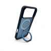 Evelatus Shield Hülle mit MagSafe & Stand für Apple iPhone 18 Pro, matter Ring, marineblau