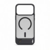 Evelatus Rubber beschichtete MagSafe Hülle mit Standfuß für Apple iPhone 18 Pro Max, Rauchgrau