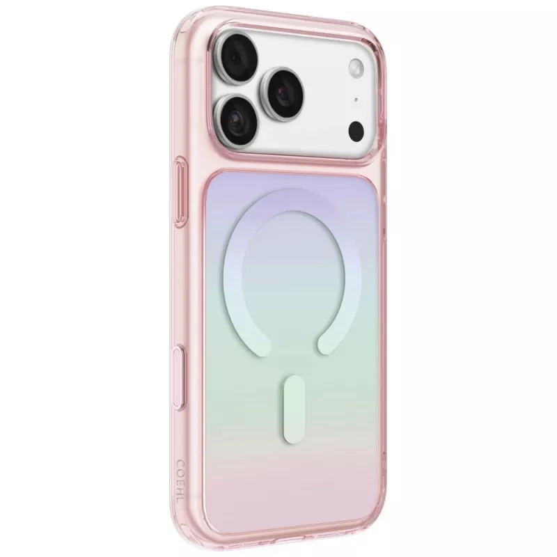 UNIQ Coehl Estelle Hülle für iPhone 18 Pro / 17 Pro, magnetisches Laden, rosa