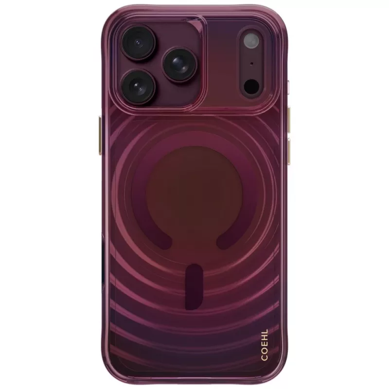 UNIQ Coehl Vela Hülle für iPhone 18 Pro Max / 17 Pro Max, magnetisches Laden, burgunderrot