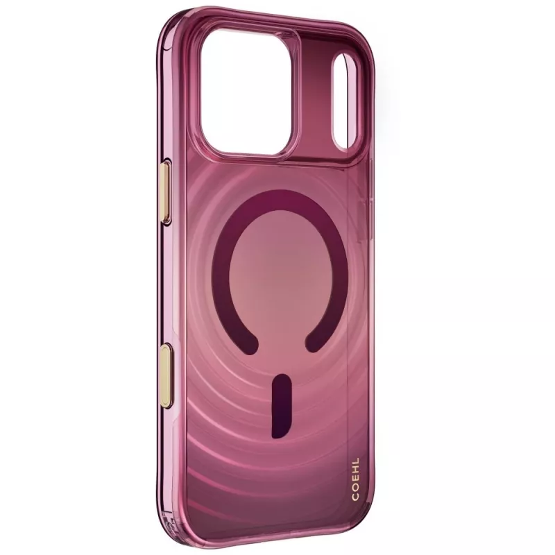 UNIQ Coehl Vela Hülle für iPhone 18 Pro Max / 17 Pro Max, magnetisches Laden, burgunderrot
