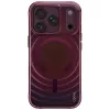 UNIQ Coehl Vela Hülle für iPhone 18 Pro / 17 Pro, magnetisches Laden, burgunderrot