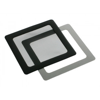 DEMCiflex Staubfilter 120 mm, quadratisch, schwarz (129,4 x 129,4 mm)