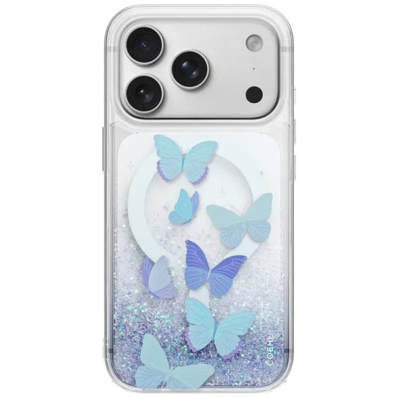 UNIQ Coehl Aria Hülle für iPhone 18 Pro / 17 Pro, magnetisches Laden, blau