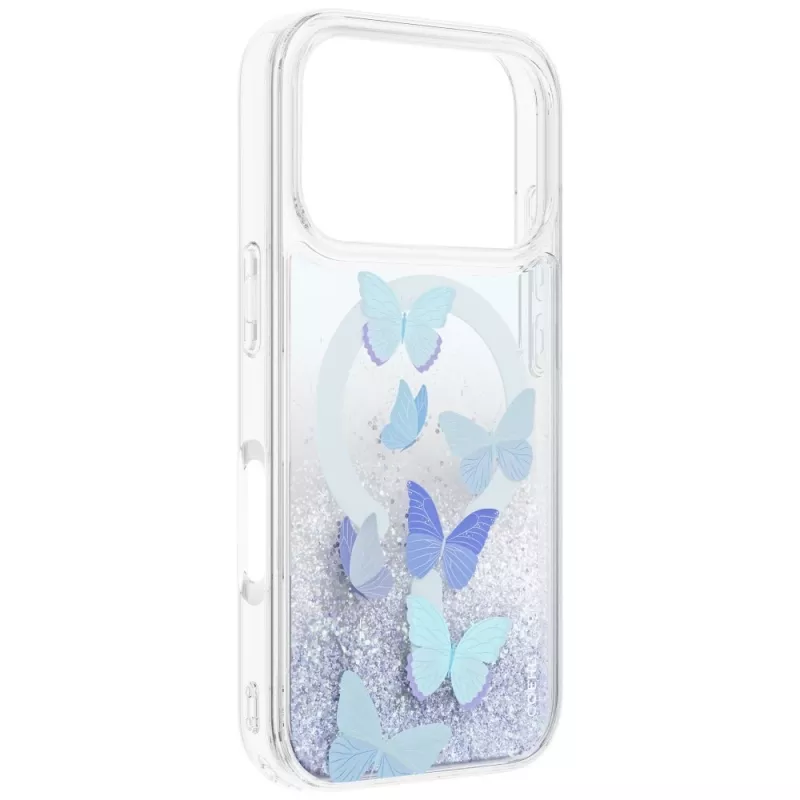 UNIQ Coehl Aria Hülle für iPhone 18 Pro / 17 Pro, magnetisches Laden, blau