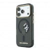 Karl Lagerfeld HC MagSafe IML Peekaboo Print & Metal Frame Hülle für Apple iPhone 18 Pro Max, Schwarz