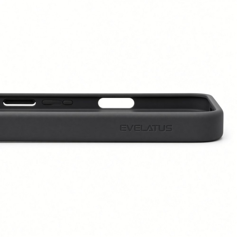 Evelatus Apple iPhone 18 Pro Max Silver-Shield Skin Feel 2-in-1 MagSafe-Hülle, matt Rauchgrau