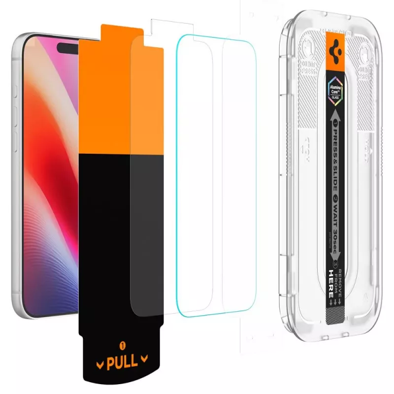 Spigen Glas.TR EZ Fit Pro HD AC 2er-Pack gehärtetes Glas iPhone 16 Pro Max / 17 Pro Max / 18 Pro Max durchsichtig
