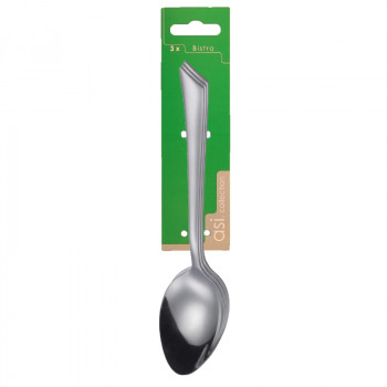 Asi Collection Bistro Teelöffel-Set, 3 Stk., 1,5 mm